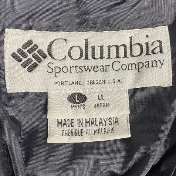 90s Y2K Columbia Bugaboo Winter Jacket Men's Large Black Blue Green - Picture 6 of 8